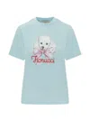 Fiorucci Stampaint Front T-shirt In Blue