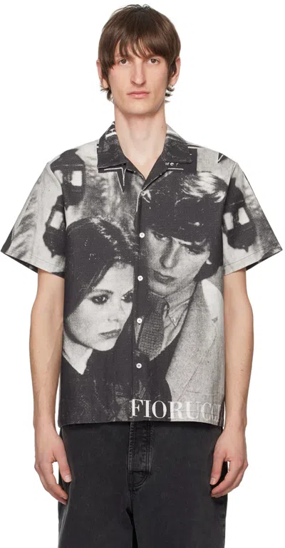 Fiorucci Grey & Black Massimo Shirt In Grey