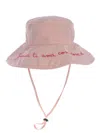 Fiorucci Hat   Loves You Just As You Are Made Of Nylon In Pink