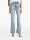 Fiorucci Heart-detail Flared Jeans In Blue