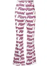 Fiorucci High-waist Flared Trousers In White