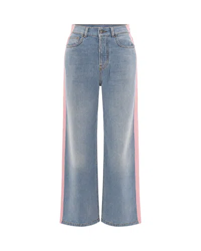 Fiorucci High-rise Wide-leg Jeans In Blue
