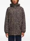 Fiorucci Hooded Print Jacket In Multi
