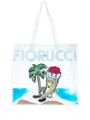 Fiorucci Ice-cream Graphic Tote Bag In Neutral