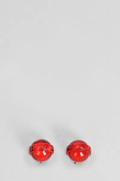 Fiorucci Mini Lollipop Clip-on Earrings In Red