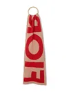 Fiorucci Intarsia-knit Scarf In Orange