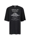 Fiorucci 'invitation Graphic' T-shirt In Black  