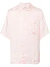 Fiorucci Jacquard Short-sleeve Shirt In Pink