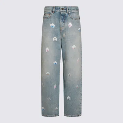 Fiorucci Jeans Blu E Verdi In Multi