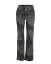 Fiorucci Angels-print Straight-leg Jeans In Gray