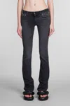 FIORUCCI JEANS IN BLACK COTTON