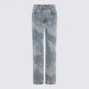 Fiorucci Light Blue Cotton Jeans In Blue
