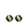Fiorucci Swirl Pattern Clip-on Earrings In Multi