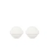 Fiorucci Logo-embossed Clip-on Earring In White