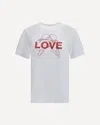 Fiorucci Kissing Angels Love Print Regular T-shirt In White