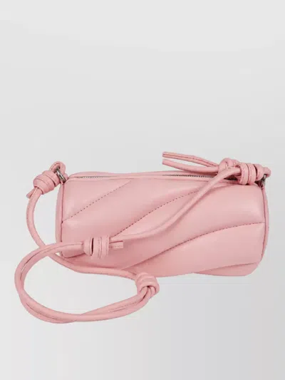 Fiorucci Leather Mini Cross-body Bag In Pink