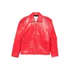 Fiorucci Flap-pockets Leather Jacket In Red