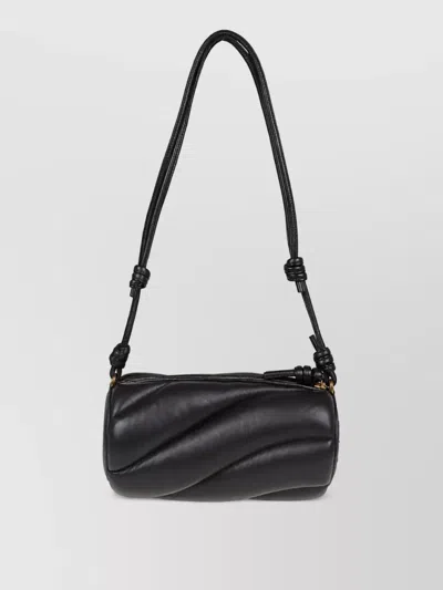 Fiorucci Leather Shoulder Bag In Black