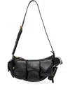 Fiorucci Leather Shoulder Bag In Black