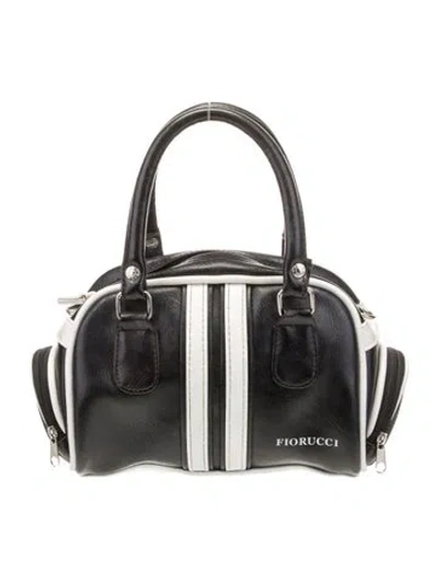 Pre-owned Fiorucci Leather Top Handle Bag In Black