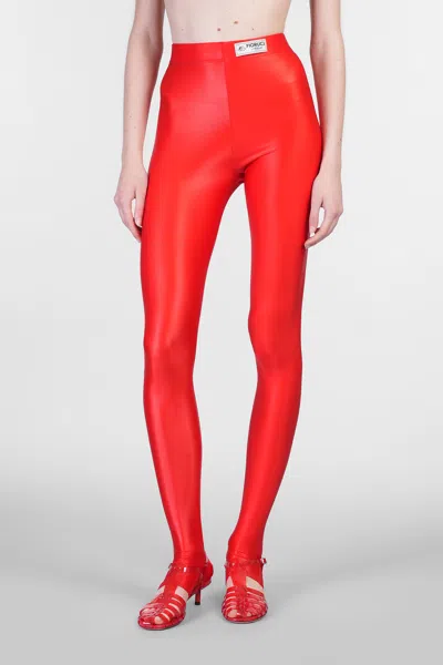 Fiorucci Leggings In Red Polyamide