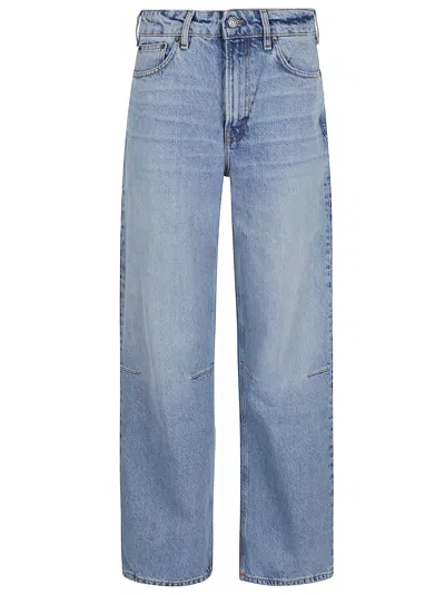 Fiorucci Light Blue Baggy Jeans In Light Wash