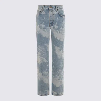 Fiorucci Light Blue Cotton Jeans