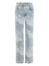 Fiorucci Light Blue Cotton Jeans In Gray