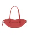 Fiorucci Lip-patterned Zippered Handbag In Red