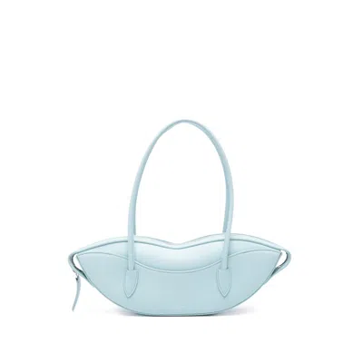Fiorucci Lips Shoulder Bag In Blue