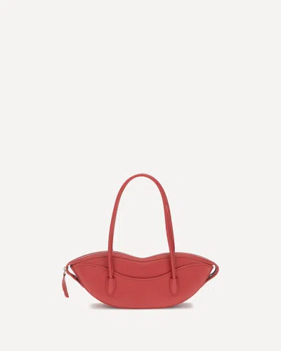 Fiorucci Lips Zip Tote Bag In Red