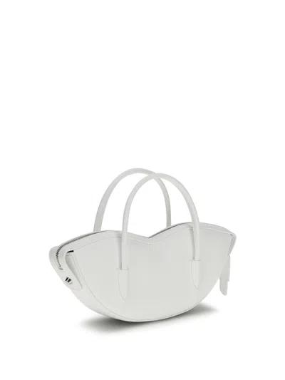 Fiorucci Lips Shoulder Bag In White