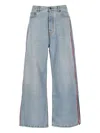 Fiorucci Logo-patch Jeans In Blue