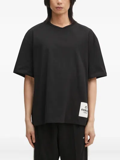 Fiorucci Logo-patch T-shirt In Black