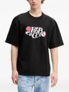 Fiorucci Logo-print T-shirt In Black