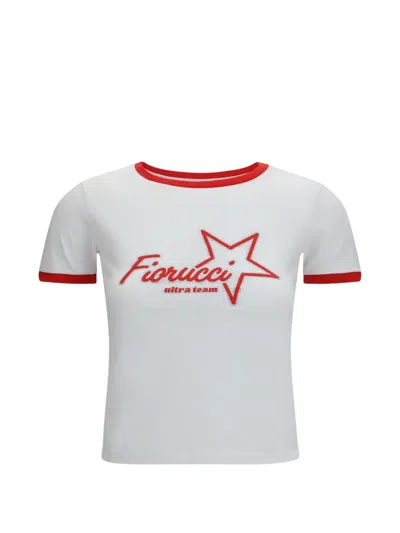 Fiorucci Logo-print Cropped T-shirt In White