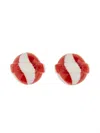 Fiorucci Striped Mini Lollipop Earrings In Multicolour