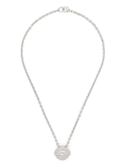 Fiorucci Lollipop Pendant Necklace In Silver