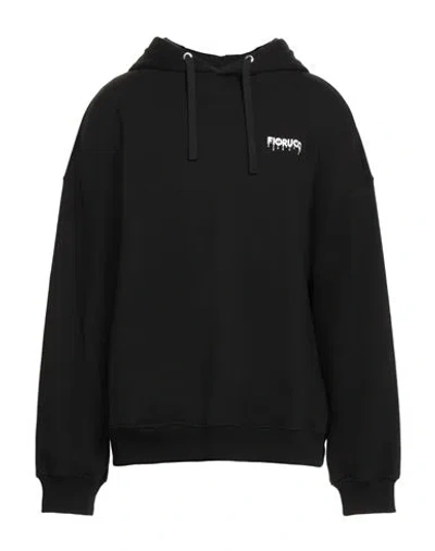 Fiorucci Man Sweatshirt Black Size Xs Cotton