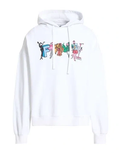 Fiorucci Man Sweatshirt White Size L Cotton