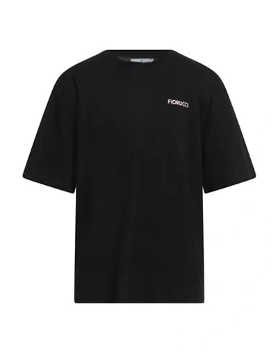 Fiorucci Man T-shirt Black Size S Cotton