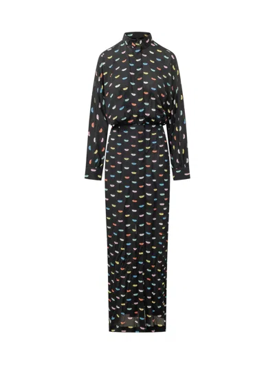 Fiorucci Maxi Shirt Dress In Multi
