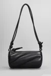 FIORUCCI MELLA BAG SHOULDER BAG IN BLACK LEATHER