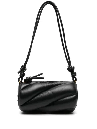Fiorucci Mella Leather Shoulder Bag In Black