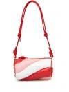 Fiorucci Multicolor Leather Shoulder Bag In Red