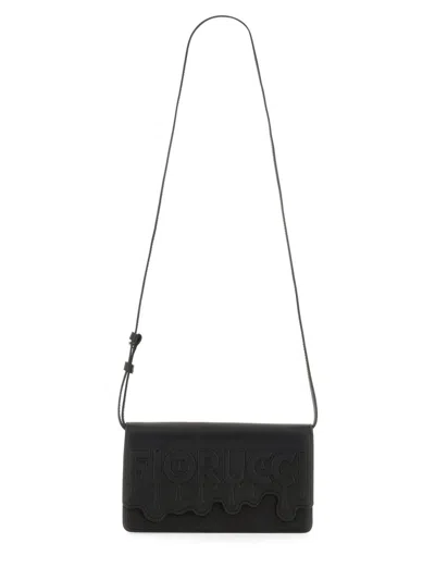 Fiorucci "melted" Shoulder Bag In Black