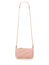 Fiorucci Cylindrical Quilted Micro Mella Bag In Pink