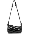 Fiorucci Black Lamb Ovis Aries Aries Shoulder Bag In Black