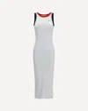 Fiorucci Ribbed Angels-patch Midi Dress In White
