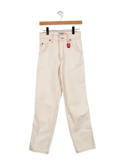 Pre-owned Fiorucci Mid-rise Straight Leg Jeans W/ Tags